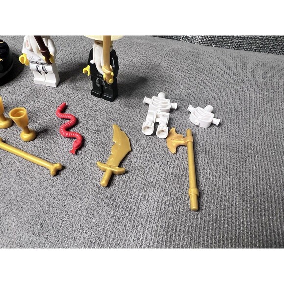 LEGO NINJAGO Mini Figures Lot Pieces Parts Sensai Wu Sword Owl Spinner Toy - Picture 7 of 8